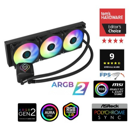 ICEBERG THERMAL IceFLOE Oasis 360 AIO LIQUID COOLER PC BERGARANSI