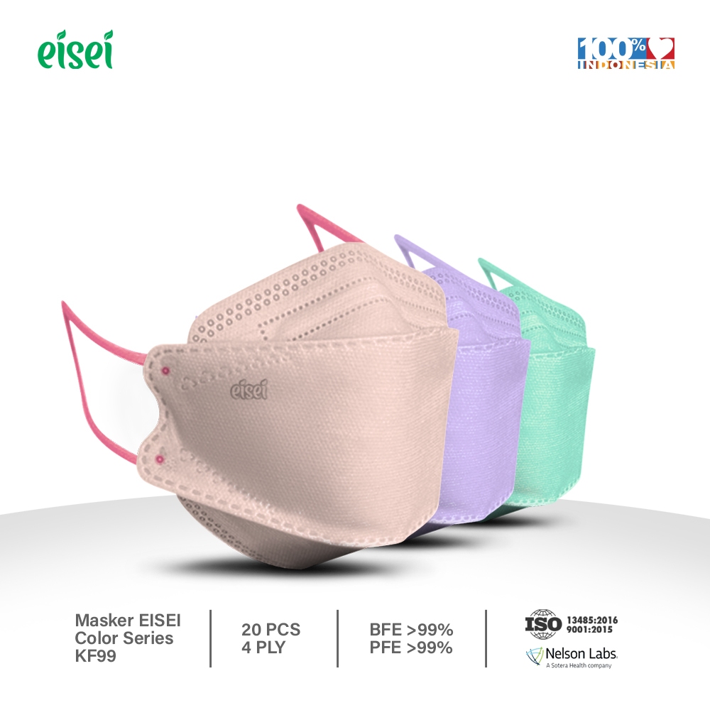 EISEI UP Masker Medis KF99 - 4 Ply Colour Series - 20 Mask