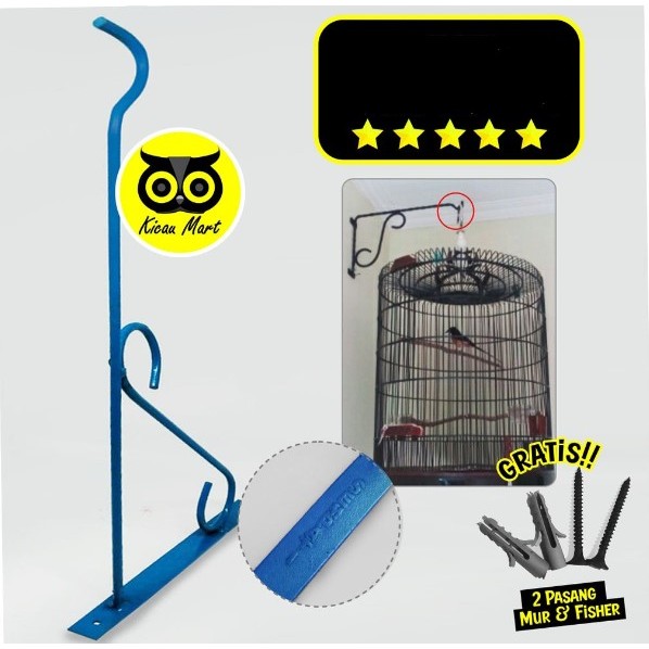 GANTUNGAN SANGKAR BURUNG /GANTUNGAN BURUNG /GANTUNGAN BESI STANDING HOLDER CANTOLAN SANGKAR BURUNG R