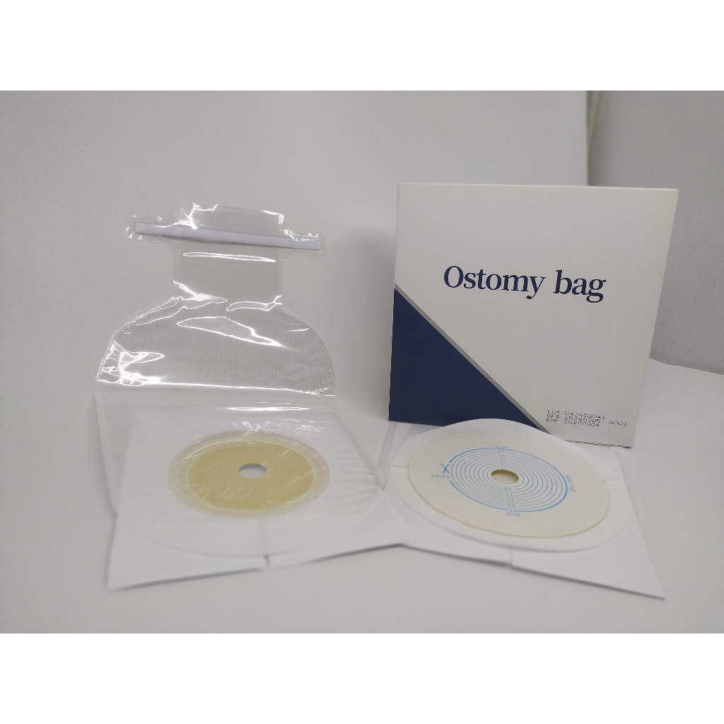 1 Box Isi 10 Pcs - Ostomy Bag / Kantong Kolostomi Double Perekat / Colostomy Bag