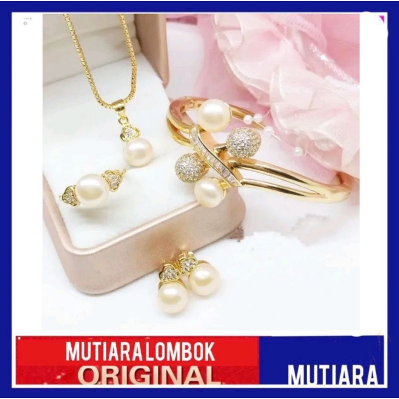 kalung mutiara lombok gelang mutiara lombok mutiara air tawar lombok cincin mutiara air tawar