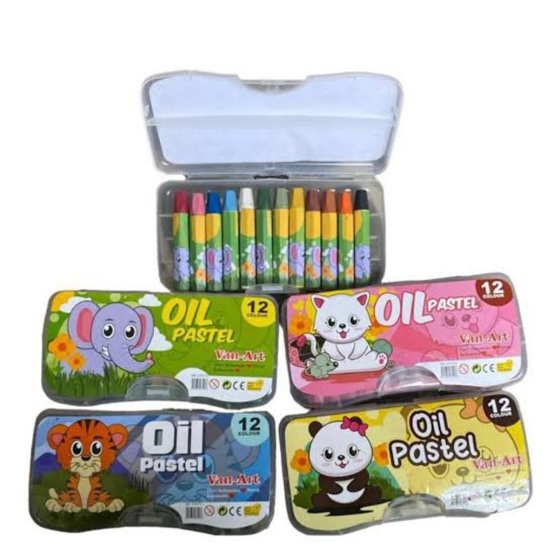 

Crayon Van Art / krayon Oil Pastel 12 Warna Merk VAN-ART VANART