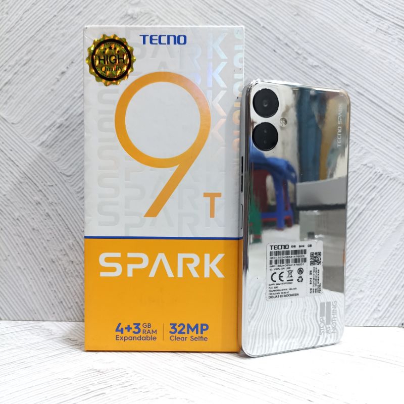 Tecno Spark 9T 4+3/64 GB Handphone Second Bekas Original