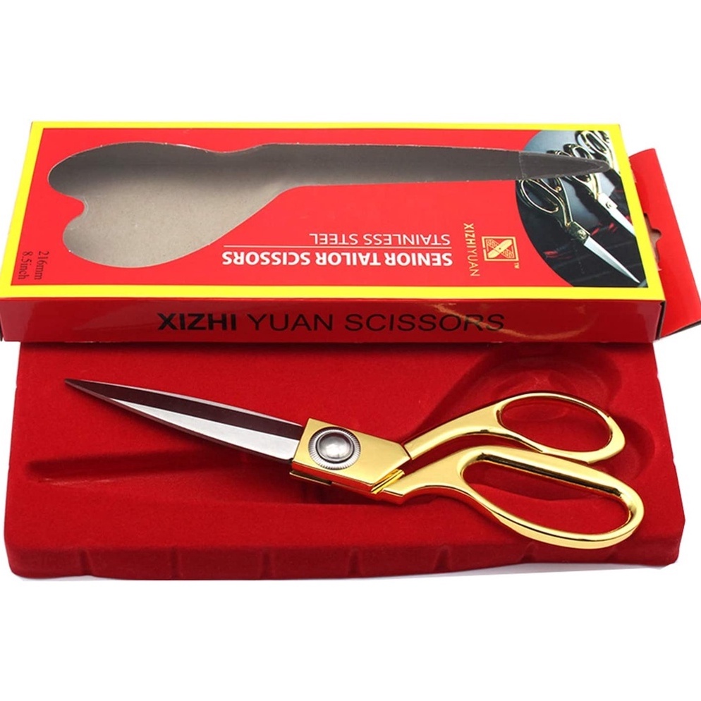 

KODE U6S4 Gunting Kain Bahan Luxury QIUDISI Gagang Emas 15 Inch Gunting Bahan Kain Gunting Potong Bahan Kain Tailor Scissors Textile Scissors