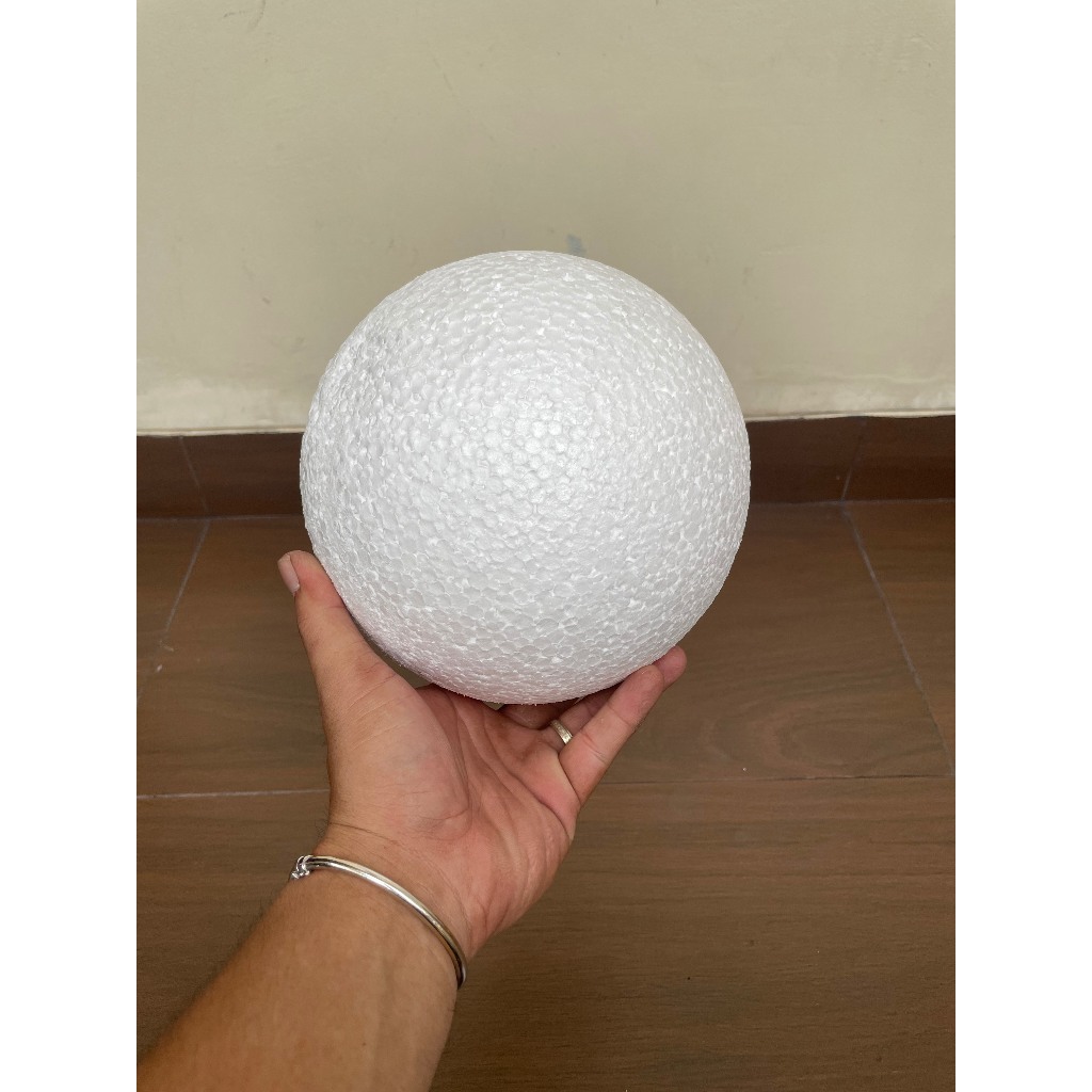 Styrofoam Bola Diameter 20 cm/Styrofoam Bola/Dekorasi Bola/Dekorasi Styrofoam/Sterofoam Dekorasi