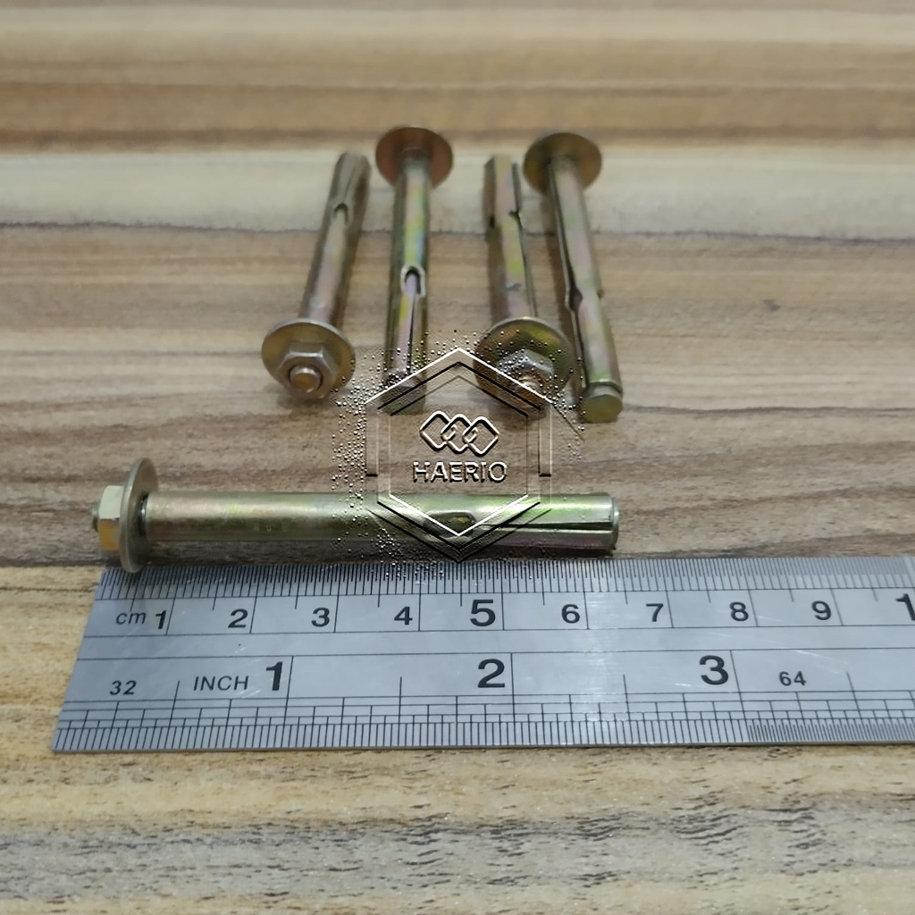DYNABOLT PANJANG 6,5CM KUNCI 8 M6X65 M6 X 65 6,5 CM DINABOLT 6X65 6 X 65 ANCHOR BOLT BAUT BETON BAUD