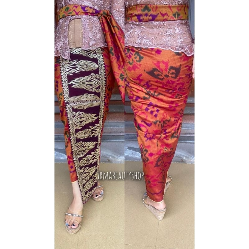 Sutra Mastuli Rebong Songket Cendana ori set selendang