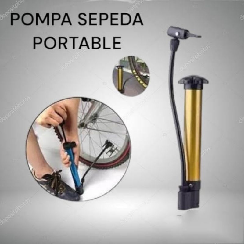 pompa sepeda dan motor portable serbaguna || pompa angin