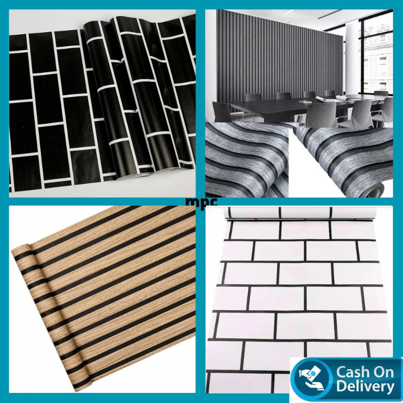 wallpaper dinding ruang tamu kamar tidur minimalis modern