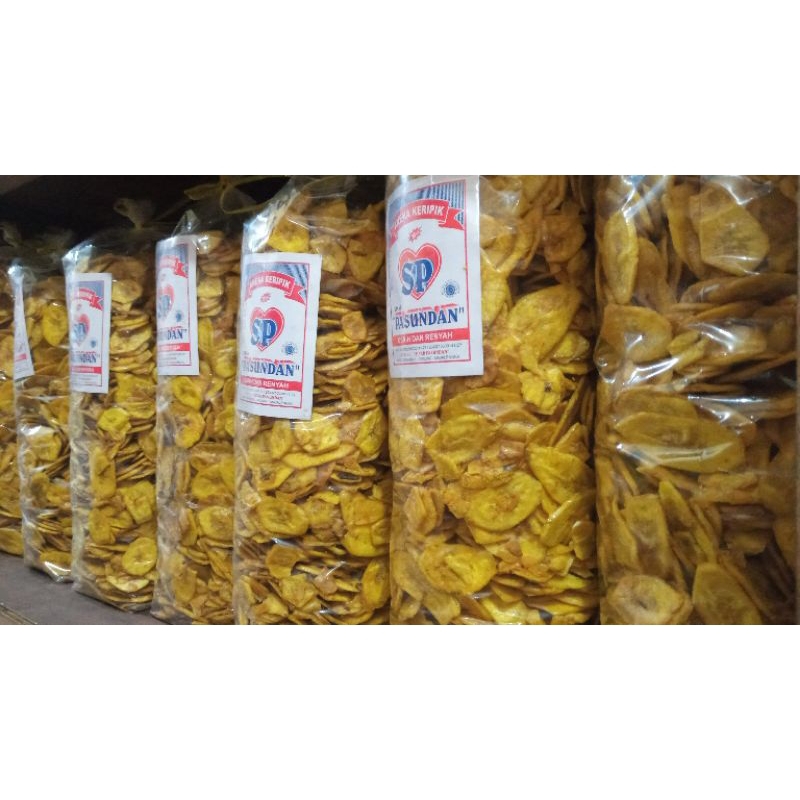 

keripik pisang manis 1kg 1bal langsung pabrik free dus+buble wrap
