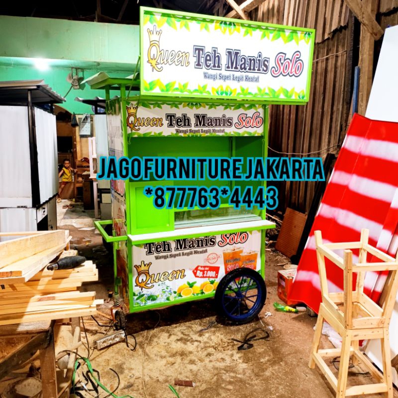 Gerobak es teh manis solo/gerobak es teh
