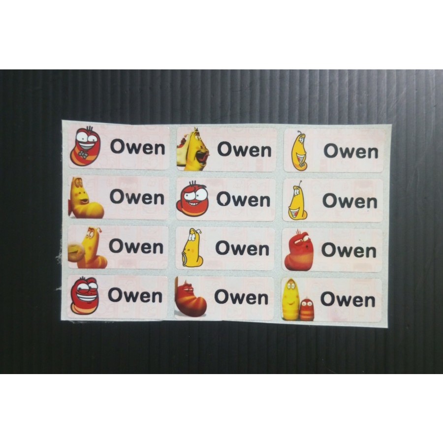 

Sticker / Label Nama Waterproof - Larva