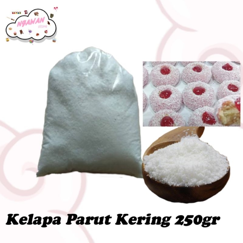 

250gr Kelapa parut kering - kelapa parut - toping kue kelapa