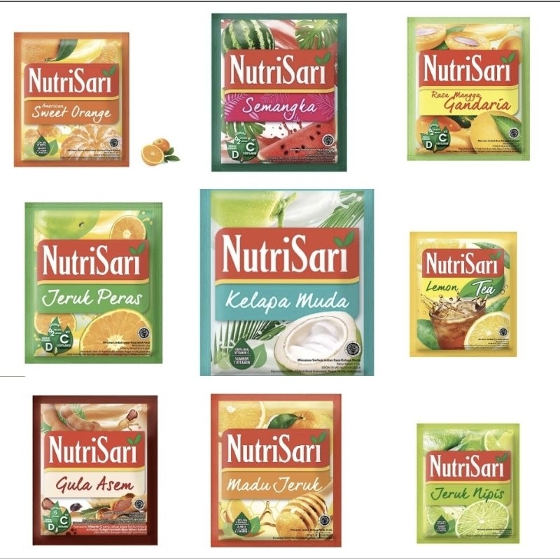 

Nutrisari 1 renceng isi 10 All Variant | Nutrisari berbagai varian rasa isi 10