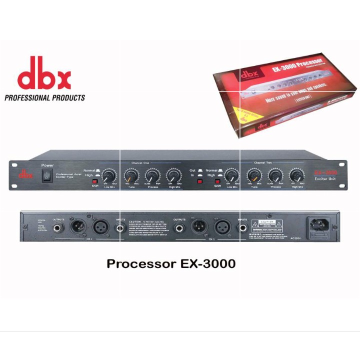 DBX Proccessor Dbx EX3000 Exciter DBX EX 3000 EX-3000 DBX Processor EX 3000 Audio Processor Grade A