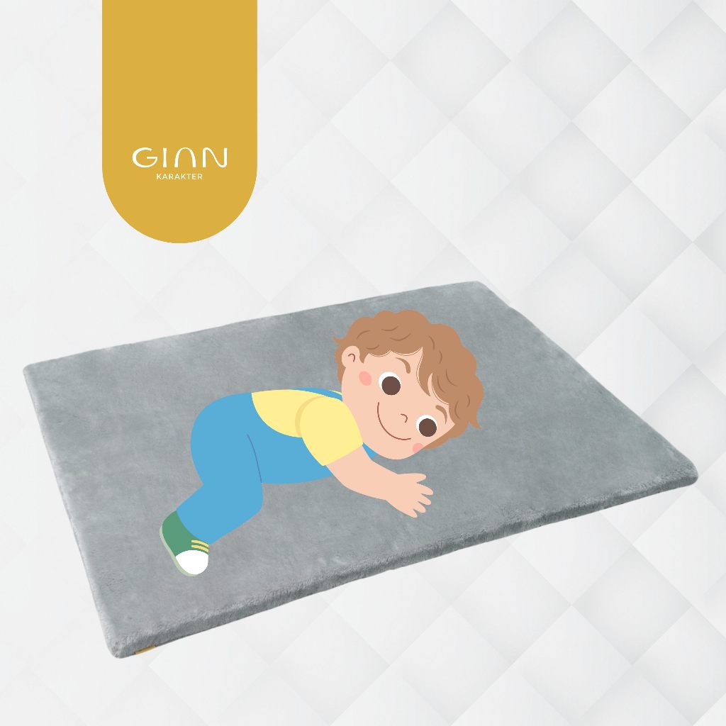 Surpet [Kasur karpet]  Anak Empuk Mini Polos   - Gian karakter