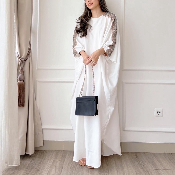 Serbu Produk  HERFIT long kaftan  kaftan lace  8931