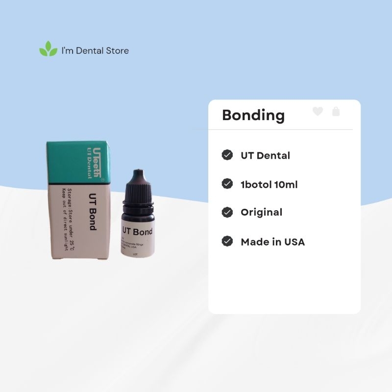 Bonding Gigi UTDENTAL USA ORIGINAL Komposit Lem Primer Behel Bond Resin Lightcure Composite IMDENTAL