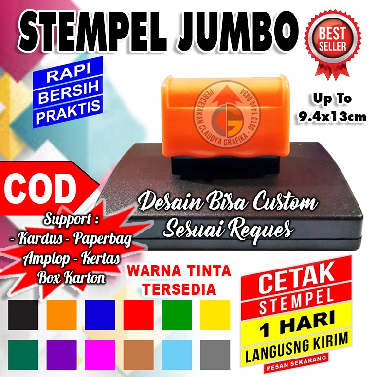 

KODE Q99C Stempel Jumbo Kardus Kertas Paperbag