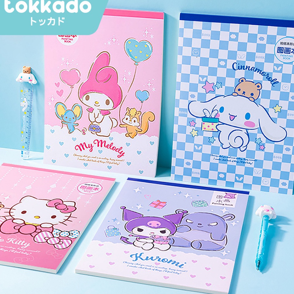 

KODE B35F TOKKADO Sanrio Drawing Book Buku Gambar A4 Lukis Painting Sketch Lucu