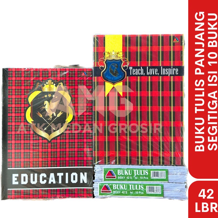 

KODE D62A BUKU TULIS PANJANG ISI 42 LEMBAR MEREK Segitiga PER PACK ISI 1 PCS