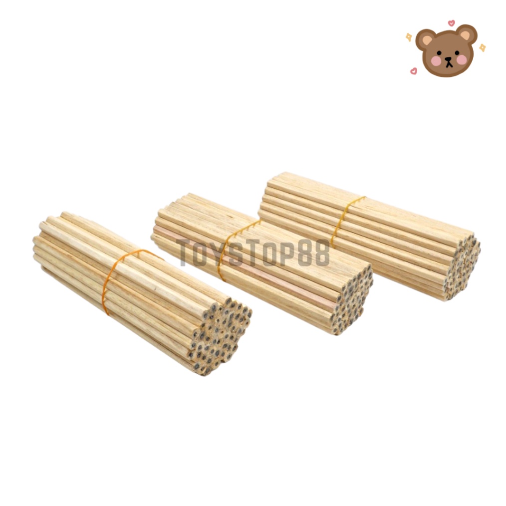

KODE M14A Pensil Kayu Polos 2B Murah Pencil Souvenir Hotel Segi Enam Hexagonal Bulat Serut 1 IKET isi 5 PCS