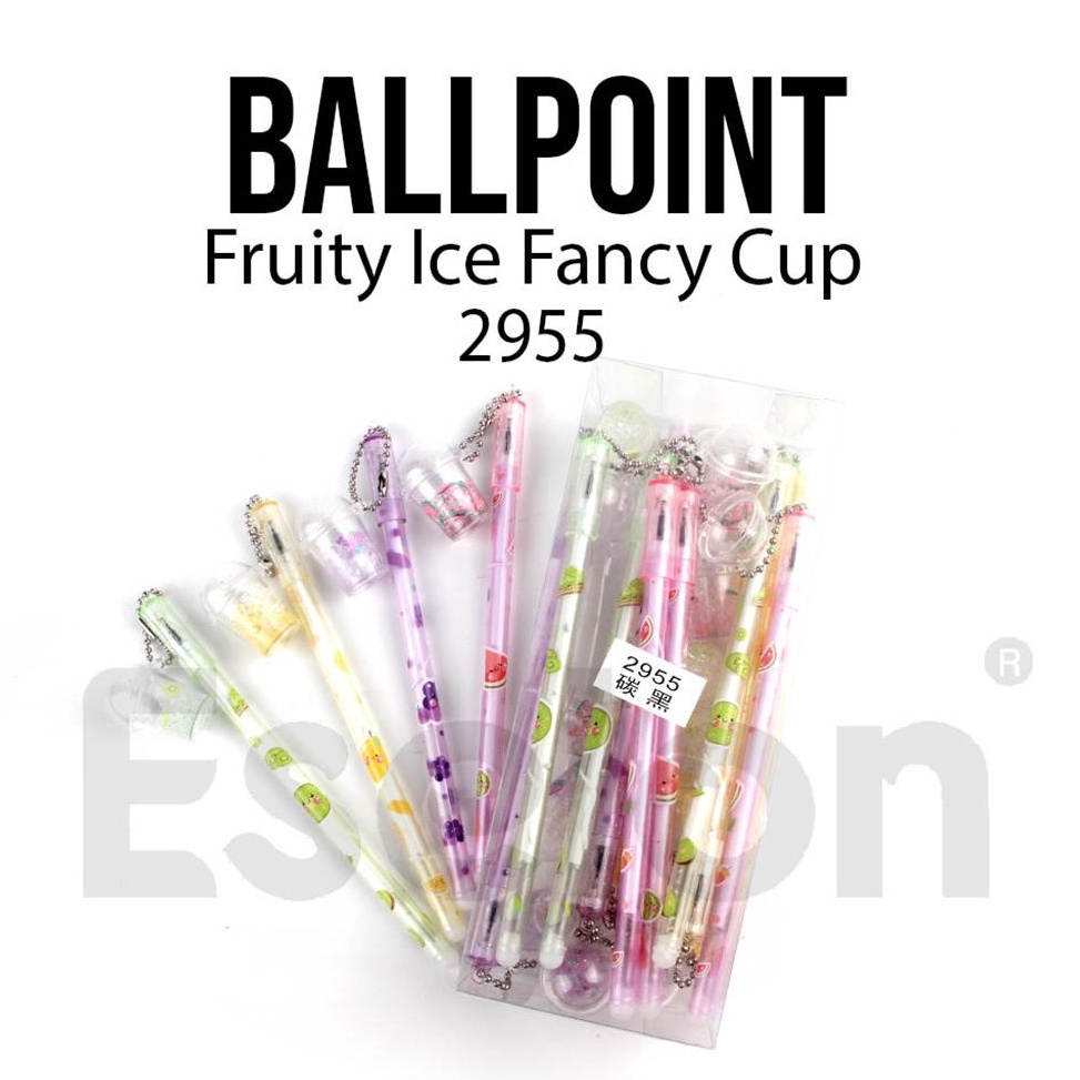 

KODE I17J 12pcs Pulpen Gel Fruity Ice Cup 2955 1pack Pulpen Gel Fancy