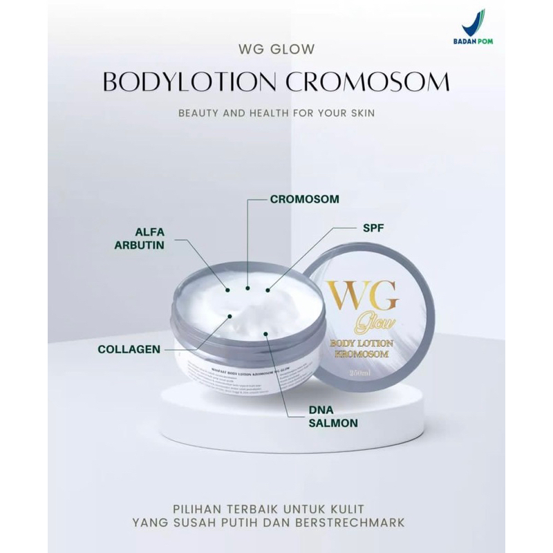 Handbody wg glow Cromosom by wawan gold 100% ORI pemutih kulit yang ampuh (READY SIAP DIKIRIM)
