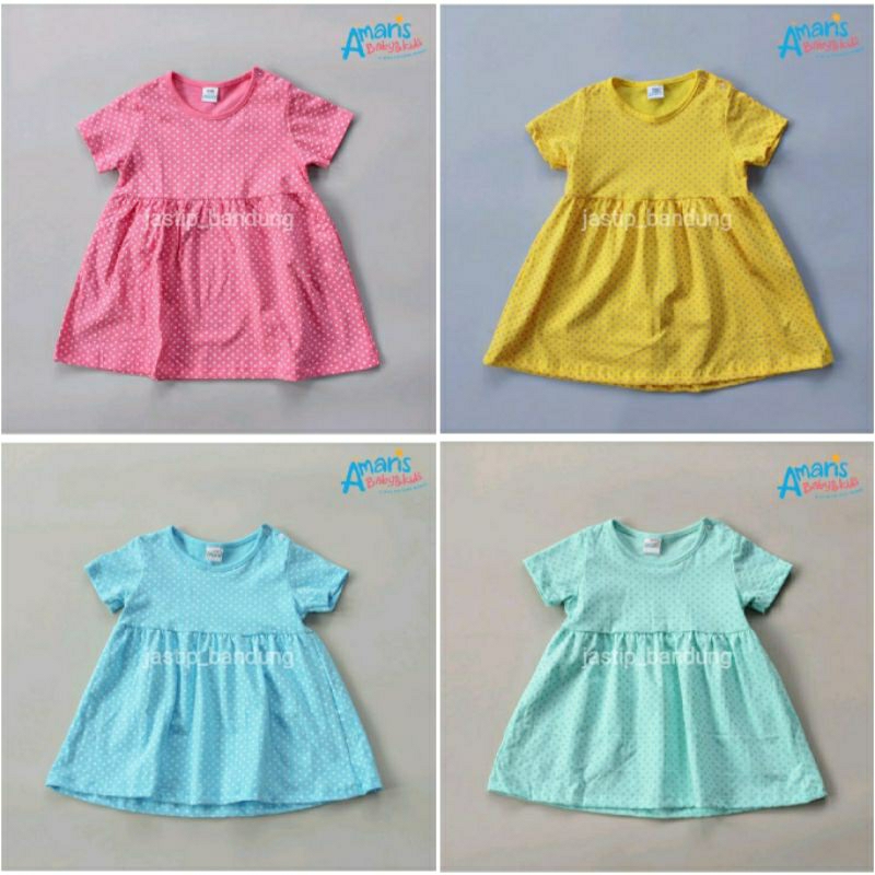 Amaris Dress Bayi Motif Fullprint Hati / Amaris Dress Anak Print Love / Dress Bayi Amaris / Dress An