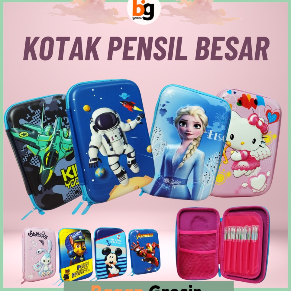 

KODE Q95V BG COD Tempat Kotak Pensil AnakAnak perempuan laki laki Gambar 3D Waterproof Tempat Penyimpanan Alat Tulis MK912