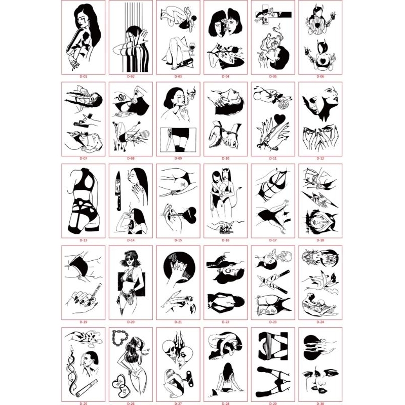 1 lembar stiker tato temporer sexy girl pinterest tattoo temporari