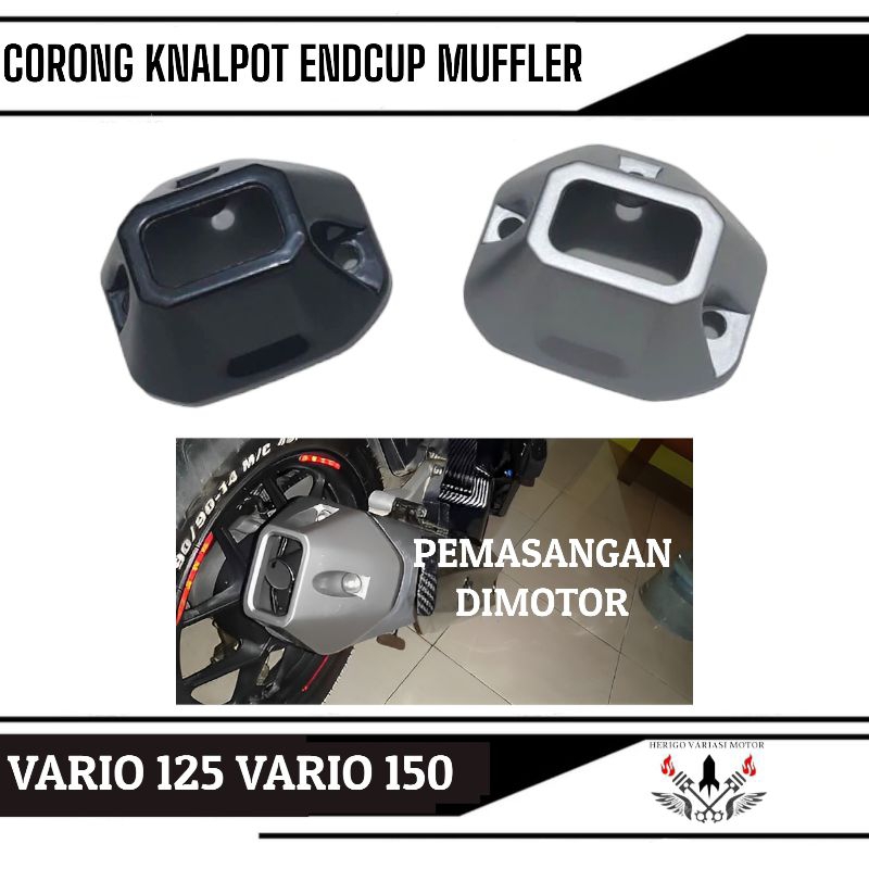 corong knalpot tutup knalpot endcup Muffler vario 125 vario 150