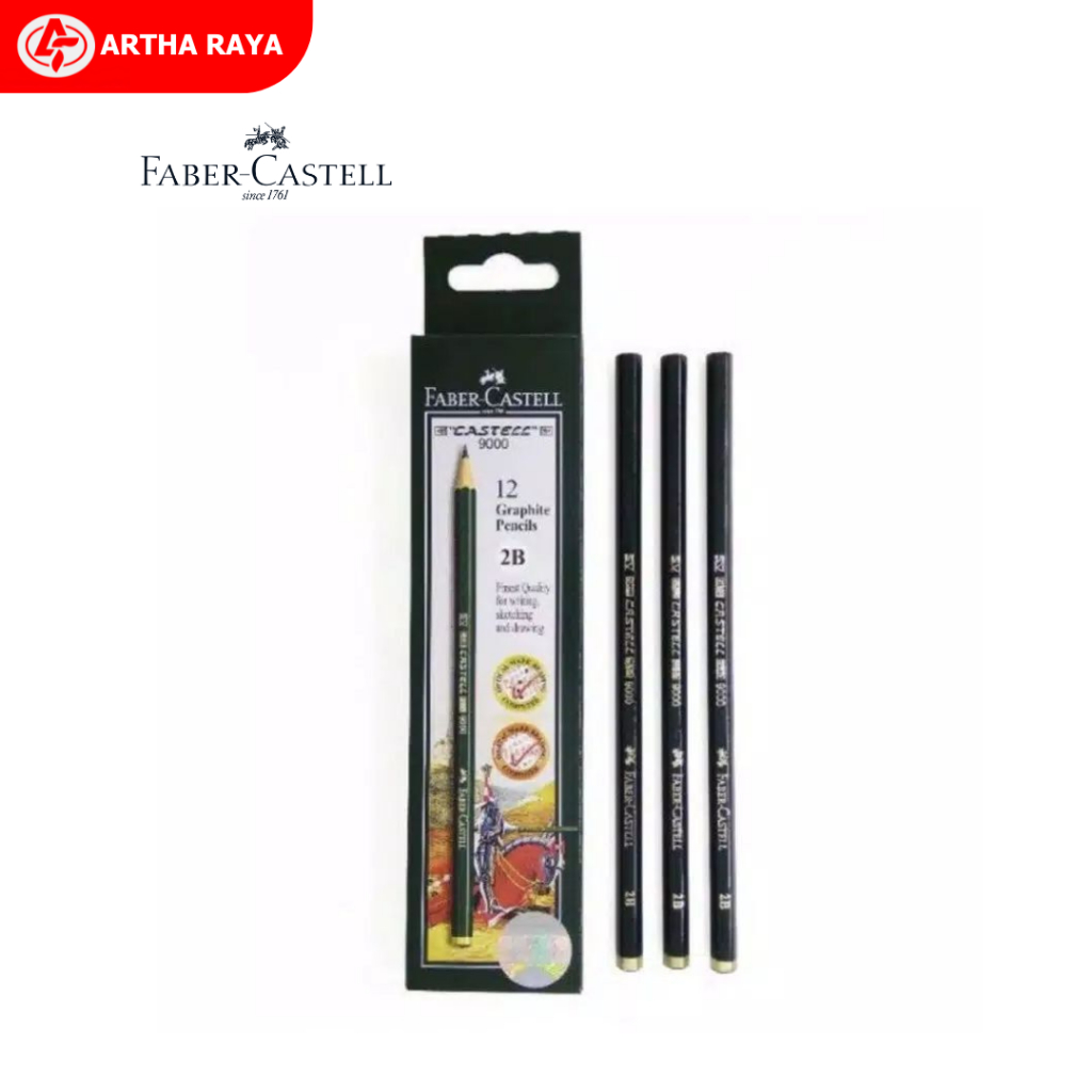 Pensil Faber Castell 2B Original / 1 Box ( Isi 12 Pcs )