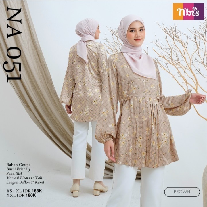 ATASAN NA 051 BY NIBRAS / BAJU NIBRAS / BAJU DEWASA / ATASAN NIBRAS / BAJU MUSLIM DISC 20%