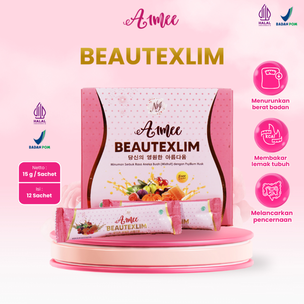 Aimee BeauteXlim Premium Fiber Drink Minuman Penurun Berat Badan Herbal Detox Diet
