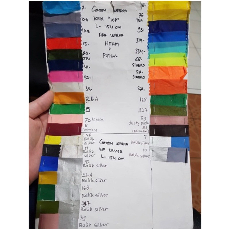 OBRAL KAIN PARASUT WATERPROOF BOX 7, 3 / Kain Parasut Anti Air / Kain WP