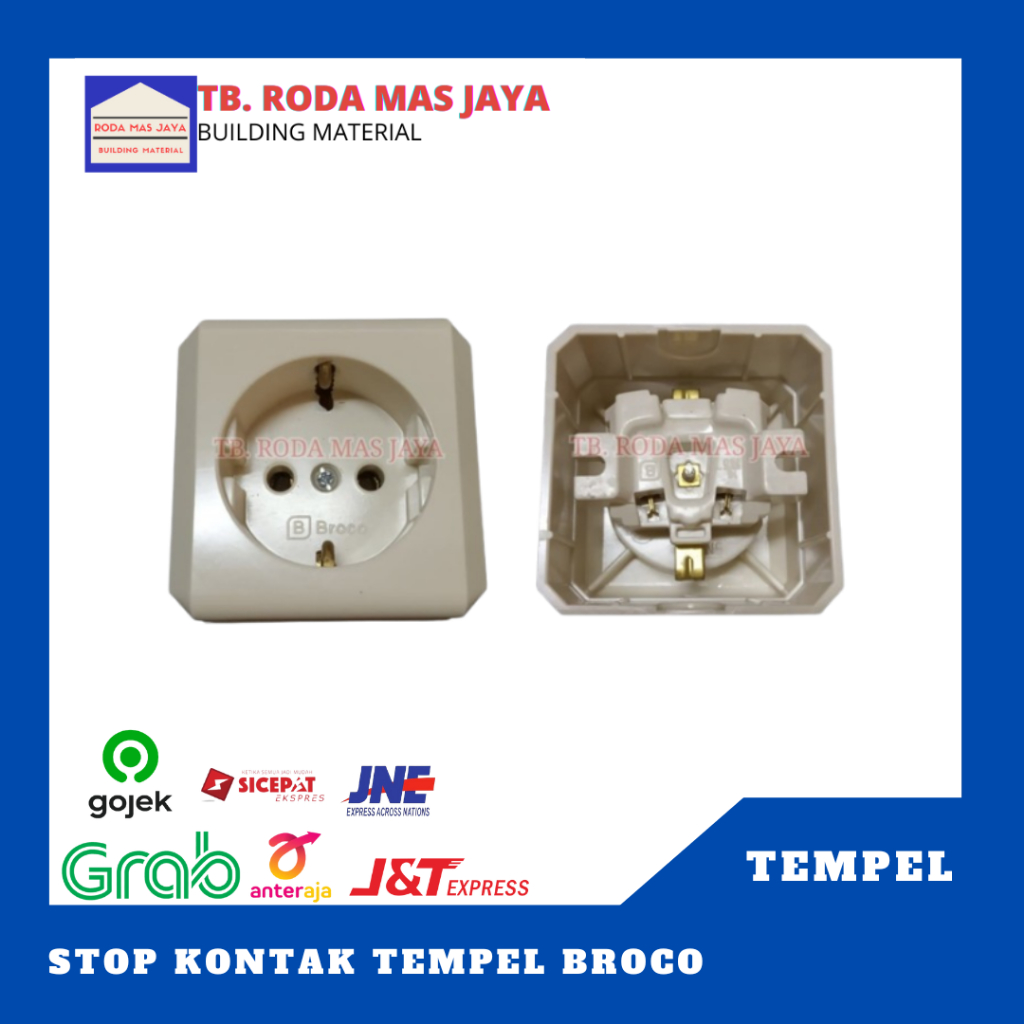 Stop Kontak Tempel/Colokan Tempel/Stop Kontak Outbow Broco
