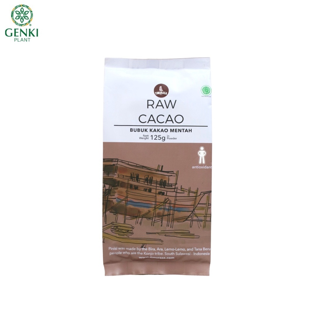 Timurasa Raw Cacao Powder / Bubuk Kakao Mentah - 125 g