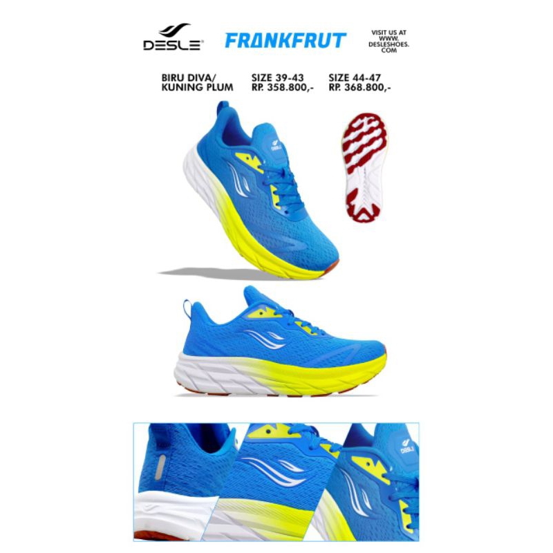 Sepatu Running Casual Sneaker Desle Frankfurt Original Desle