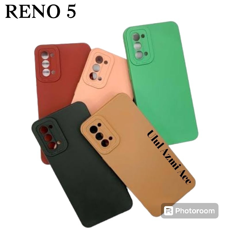Case Macaron Oppo Reno 5 Softcase Pro Kamera