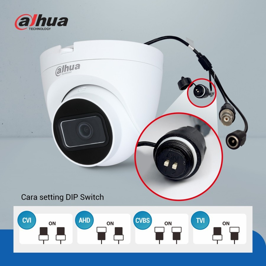HAC Camera CCTV 2 MP HDW1240TRQP-A-DIP