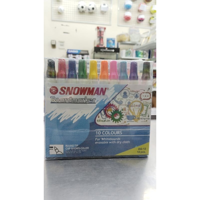 

spidol snowman set 10 warna