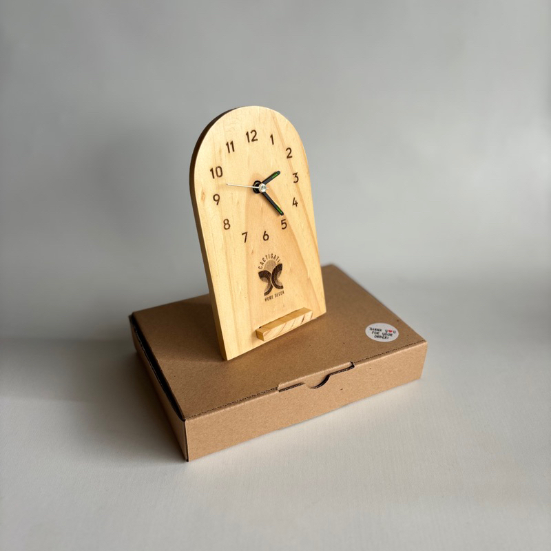 JAM MEJA KAYU JATI BELANDA AESTHETIC