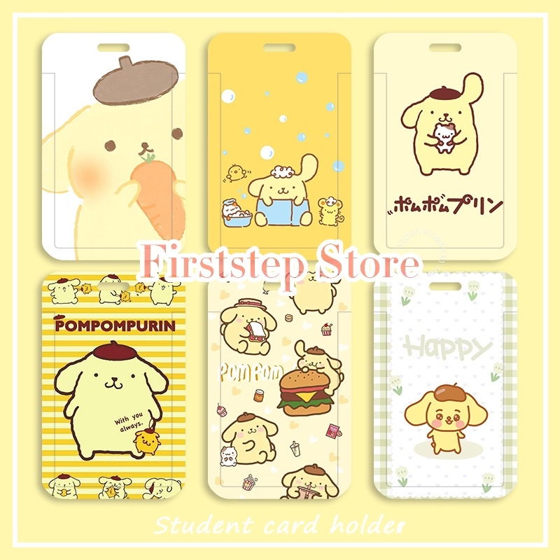 

FIRSTSTEP - Pompompurin Sanrio Random ID Card Holder / Name Tag / Gantungan Kartu Nama / Tali ID Card / Tempat Kartu ID Card Holder / ID Card Premium / Gantungan Kunci / Gantungan Kunci Anime Kartun / Gantungan Lucu / Gantungan ID Card Cute