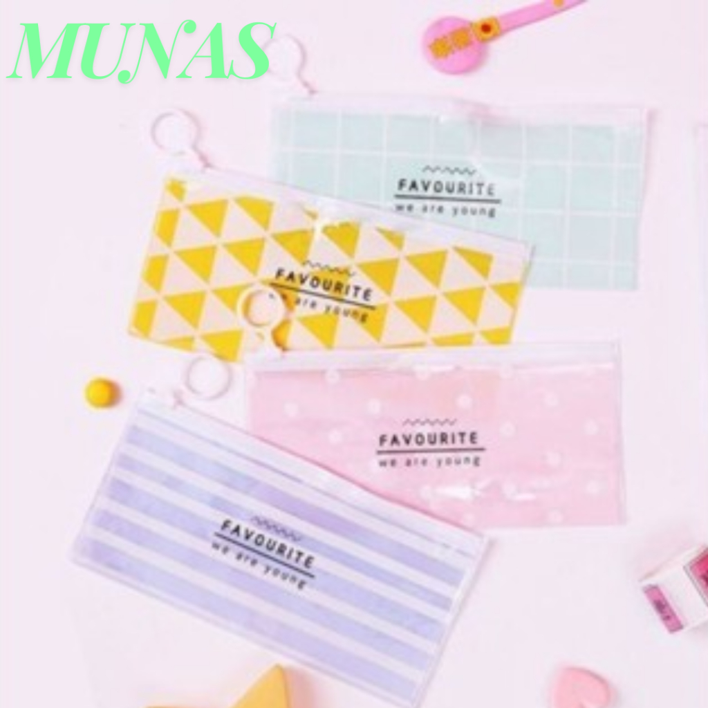 

MUNAS Tempat Pensil Pulpen Transparan Ziplock Karakter Serbaguna Pouch Zip Lock Penyimpanan Kosmetik Pouch Zipper Pencil Case Tempat Penyimpanan Alat Tulis Murah