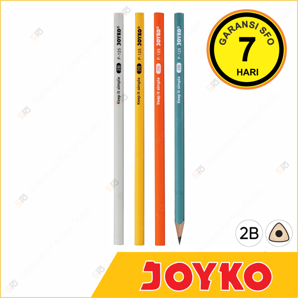 

Pensil Pastel Triangular Joyko 2B - P-125 Satuan - SFO Semarang Official