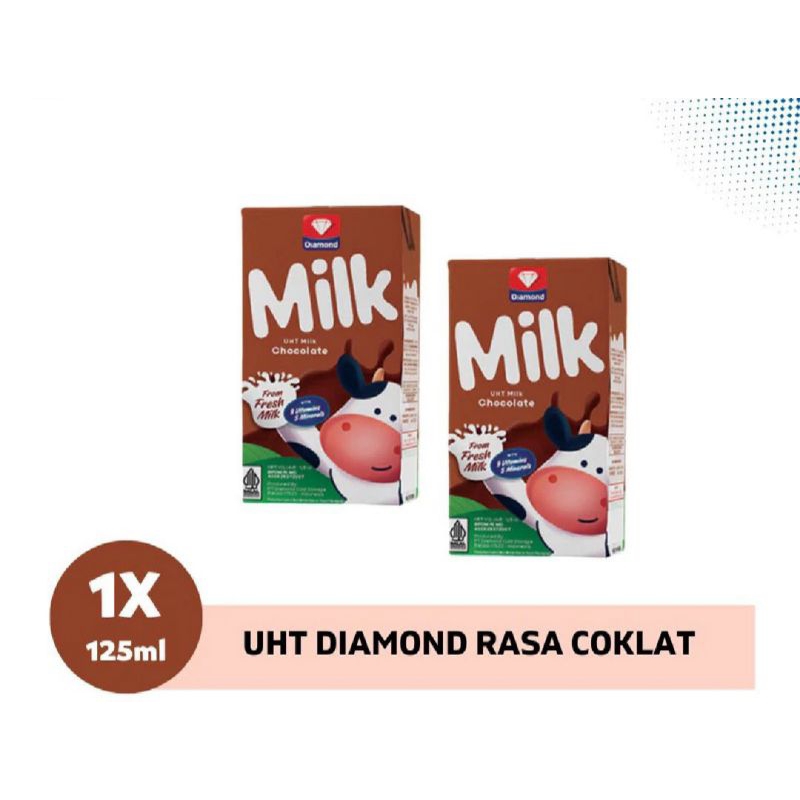 

Uht Milk Diamond Rasa Coklat 125ml