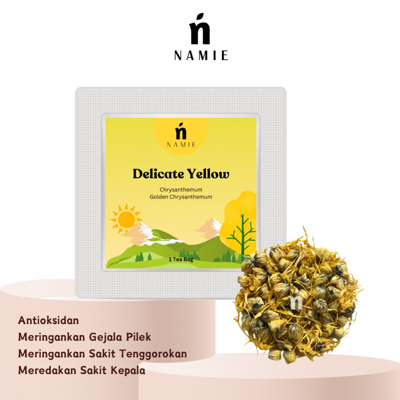 

NAMIE - Delicate Yellow Teh Bunga Krisan Sachet Siap Seduh Kemasan Kantong