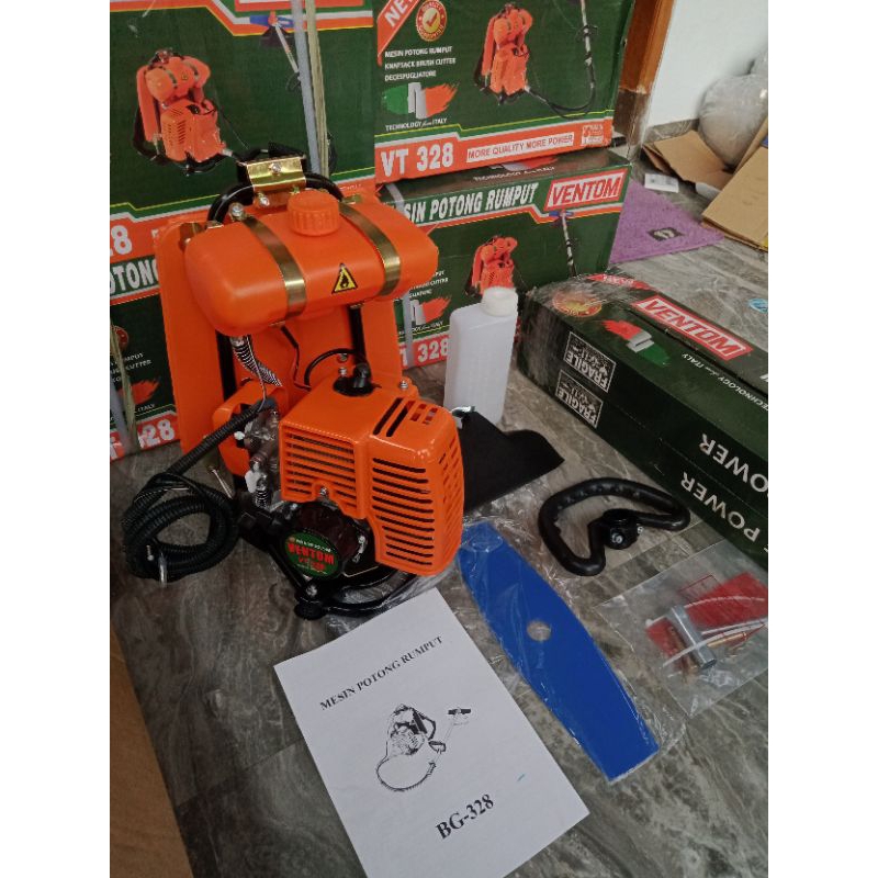 Mesin Pemotong Rumput Brush Cutter Ventom Bg328 / Pemotong Rumput Vt Bg328 2 tak / Mesin Pemotong Ru