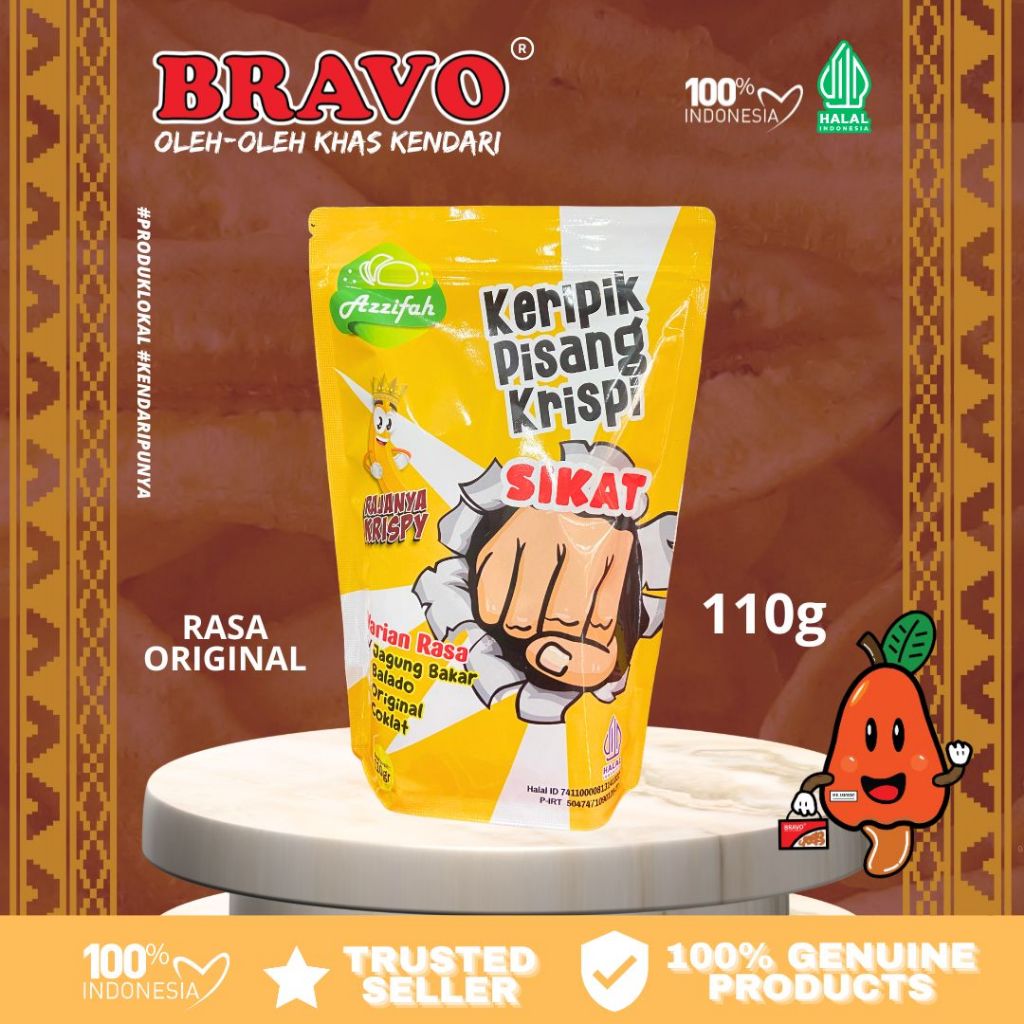 

KERIPIK PISANG KRISPI AZZIFAH RASA ORIGINAL 110g